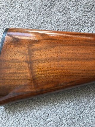 Carved Solid Wooden Gun Stock Part B 1375 Hunting Dog Butt Plate 7