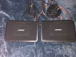 Bose Roommate Powered Stereo Speakers W Wires Right,  Left,  Usa Vtg Pair 1984 Guar