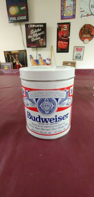 Vintage 1987 Anheuser - Busch Budweiser Collectible Keepsake Tin Beer Memorabilia