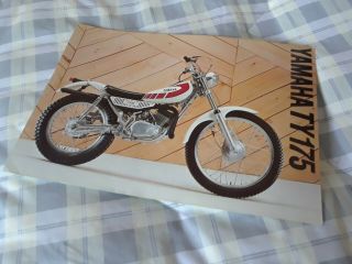 Vintage 1978 Yamaha Ty175 Twinshock Trials Motorcycle Brochure -.