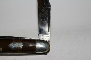 Vintage Shumate Cutlery 2 Blade Equal End Pattern Pocket Knife 4