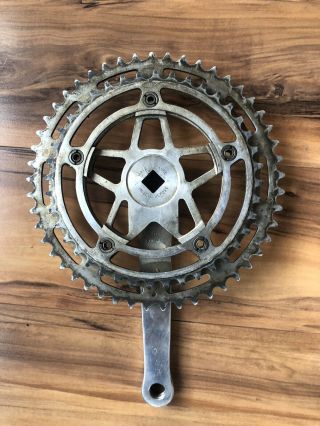 Vintage Stronglight 49 Crankset 170/52/40 Ready To Ride