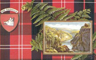 Vintage Postcard - Scotish Clan - The Chisholm,  Thier Badge Is " Fern ",  Tuck,  Scotland