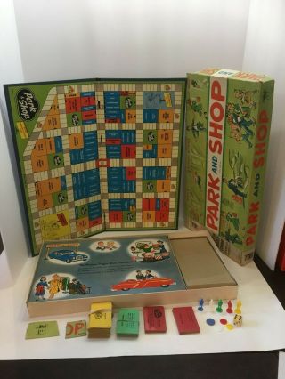 Vintage Park And Shop Milton Bradley Board Game No.  4300