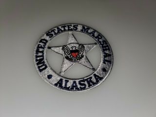 Vintage Police Shoulder Patch United States Marshal Alaska