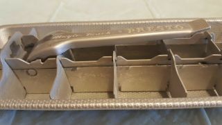 Vintage Presto Magic Touch Aluminum Ice Cube Tray with Release Handle 3