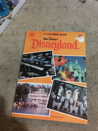 Walt Disney World Coloring Book.  1983.  Vintage