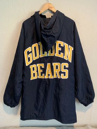 Vintage 90’s California Cal Golden Bears Waterproof Coat Xl Champion Berkeley