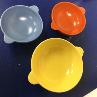 Vintage Catalina Island Pottery Set 3 Bowls