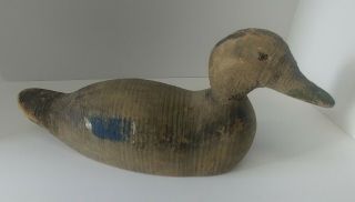 Antique Wood Carved Hunting Duck Decoy 16 " Long X 7 " Tall X 6 " Wide