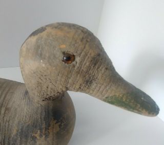 Antique Wood Carved Hunting Duck Decoy 16 