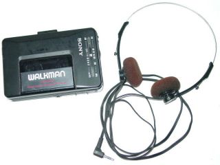 Vintage Sony Walkman Wm - F2015 Cassette Player With Headphones Parts Not