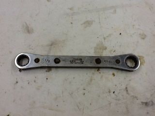 Vintage Snap - On R1618 1/2 " 9/16 " Double Ratcheting 12 Pt.  Closed End Wrench