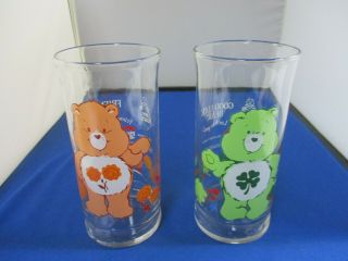 Vintage Friend & Good Luck Care Bear Limited Edition Pizza Hut 1983 Glasses