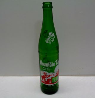 Vintage Hillbilly Mountain Dew Soda Bottle One Pint Filled By Alice & John
