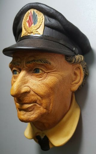 “Sea Captain - RetiredNorman Rockwell” Vintage Bossons Hand Painted Chalk Ware 2