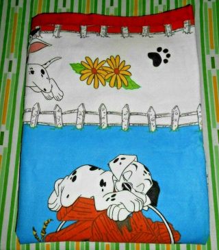 Vintage Disney 101 Dalmations Blanket Collectible Bedding Throw Blanket Usa Made
