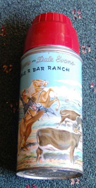 Vintage Roy Rogers & Dale Evans Double R Bar Ranch Thermos