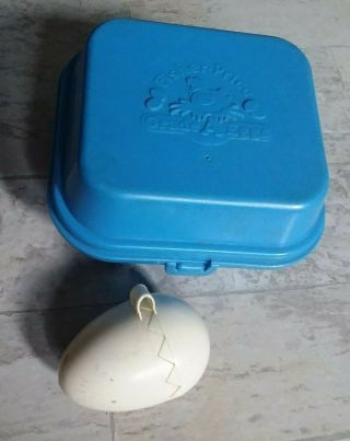 Vintage Fisher Price 1987 Fun With Food Grade A Eggs Carton With One Egg