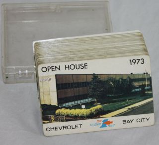 Vtg Chevrolet Open House Deck of Cards 1973 Open House Bay City Michigan CPC 2