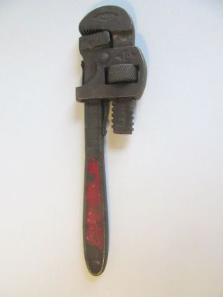 Vintage Stillson Walworth 10 Inch Adjustable Pipe Wrench Made In Usa