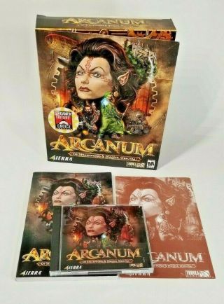 Arcanum Of Steamworks & Magick Obscura Rpg Collectible Vintage Big Box Pc Game