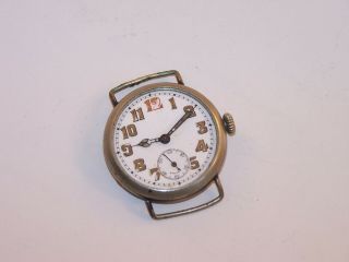 Vintage Narcisse Swiss Made 15 Jewel Wwi Wire - Lug Military Trench Watch