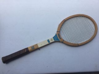 Vintage Chris Evert Wilson Advisory Staff Model Wood Tennis Racket - F