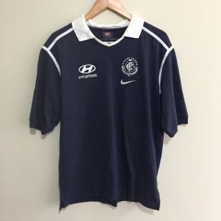 Carlton Blues Nike Team Vintage Afl Football Polo Shirt Mens Medium