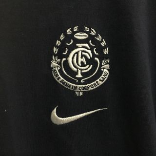 Carlton Blues Nike Team Vintage AFL Football Polo Shirt Mens Medium 4