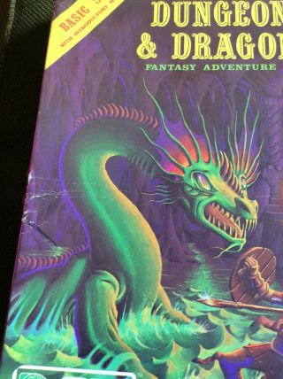 Vintage TSR Dungeons & Dragons Game Basic Set Books Dice Crayon Complete 2