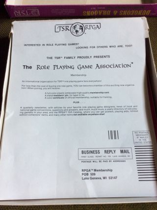 Vintage TSR Dungeons & Dragons Game Basic Set Books Dice Crayon Complete 5