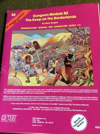 Vintage TSR Dungeons & Dragons Game Basic Set Books Dice Crayon Complete 8