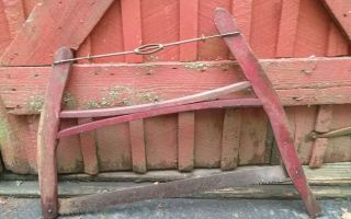 27 " Crosscut Saw Wood Buck Bow Antique,  Vintage,  Primitive,  Farm F3