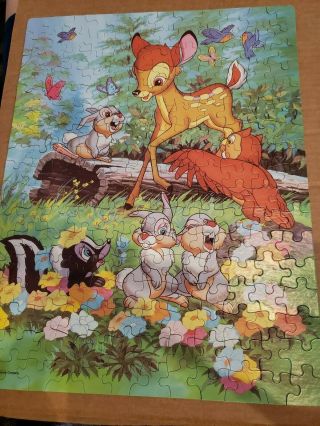 Vintage Disney Bambi 200 Piece Jigsaw Puzzle 14 " X 18 "