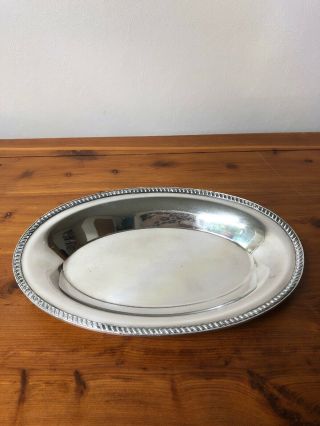 Vintage Arts S,  Co.  Silver Plate Covered Serving Dish Tray 
