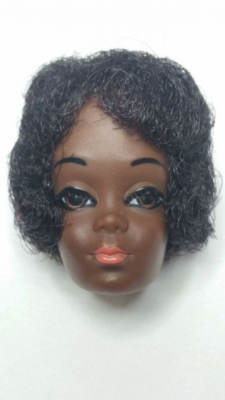Vintage Christie Doll Head,  African American Barbie,  Mod 1960s