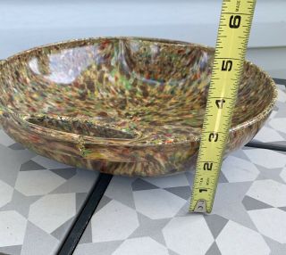 VINTAGE TEXAS WARE CONFETTI SPATTERWARE Handled Serving Bowl End Of Day 4