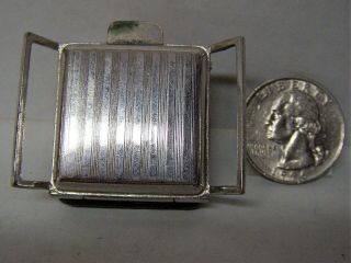 Vintage ELOGA 17 Jewels Miniature Travel Watch/Clock w/ Leather Case - Rare 4