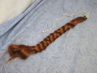 Vintage Ideal Grow Hair Crissy Doll Replacement Hair Long Auburn Braid