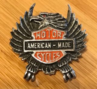 Harley Davidson Motorcycle Pendant Pin Concert Tour Jewelry Vintage Eagle Logo