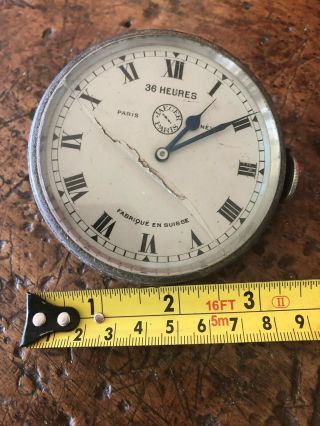 Jaeger Paris 36 Hour Clock Vintage