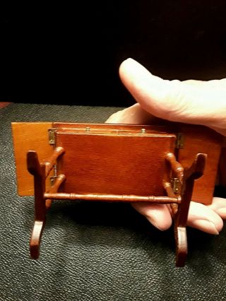 ONE DROP LEAF TABLE WITH DRAWERS,  BY JOHN BAKER,  DOLL HOUSE 1:12 scale 7
