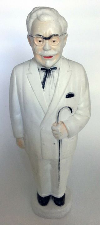 Vintage Kentucky Fried Chicken Colonel Sanders 12 1/2 " Plastic Coin Bank 1970s?
