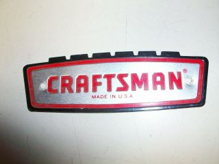 Vintage Craftsman Metal Tool Box Crown Emblem 2