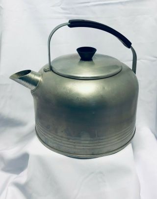 Vintage Chilton Ware Aluminum Tea Pot Kettle Rustic Farmhouse