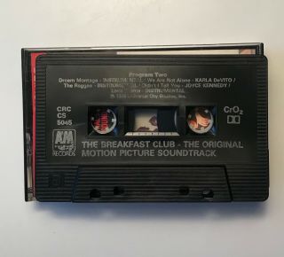 Vtg 1985 The BREAKFAST CLUB Cassette MOVIE SOUNDTRACK Album Tape OST EUC, 4