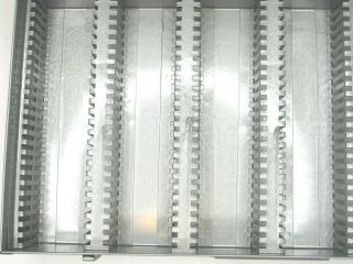 Vintage Archival 35mm Slides Metal Storage Box Silver Slide Mounts Organizer 8
