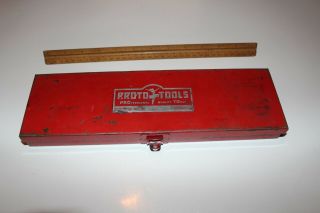 Vintage Proto Tools,  Tool Box No.  4795 Flying Lady Emblem.  W/tools