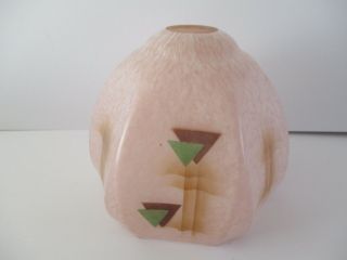 Vintage Art Deco Pink Glass Lamp Shade